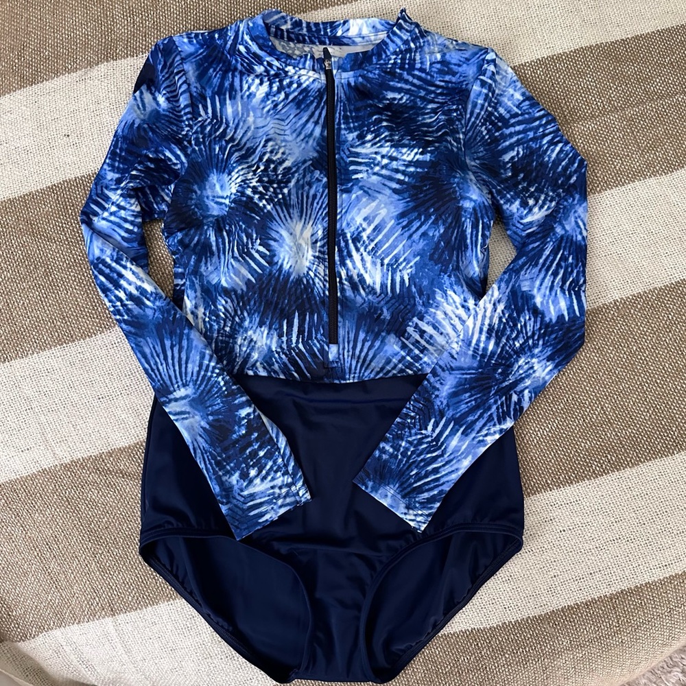 Lands End Rash guard Swimsuit